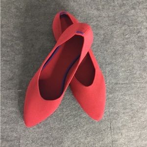 Frank Mully Womens Red size 9 Flats Knit Dress Shoes Comfort Women